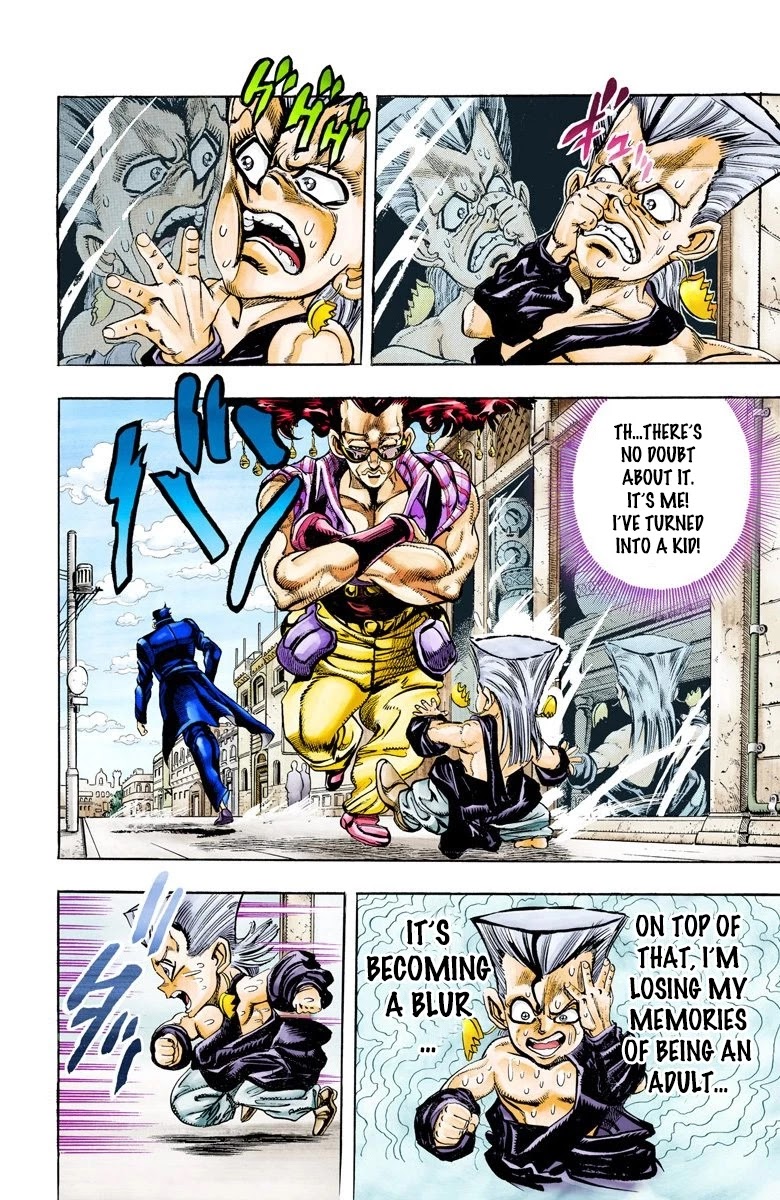 JoJo's Bizarre Adventure Part 3 - Stardust Crusaders (Official Colored) Chapter 93 page 2 - Chapter 93: 'Sethan' Alessi Part 2
