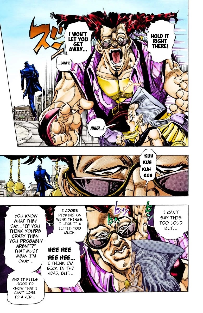 JoJo's Bizarre Adventure Part 3 - Stardust Crusaders (Official Colored) Chapter 93 page 3 - Chapter 93: 'Sethan' Alessi Part 2