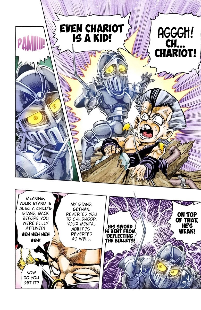 JoJo's Bizarre Adventure Part 3 - Stardust Crusaders (Official Colored) Chapter 93 page 8 - Chapter 93: 'Sethan' Alessi Part 2