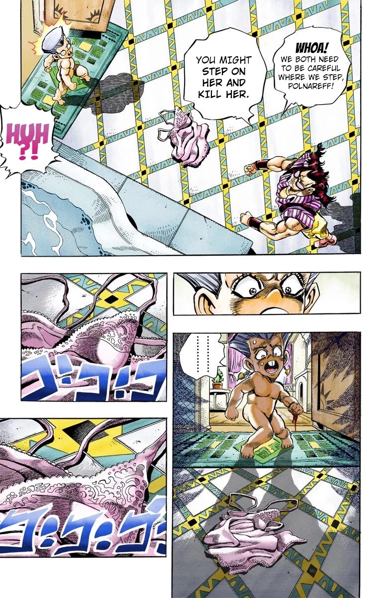 JoJo's Bizarre Adventure Part 3 - Stardust Crusaders (Official Colored) Chapter 94 page 14 - Chapter 94: 'Sethan' Alessi Part 3