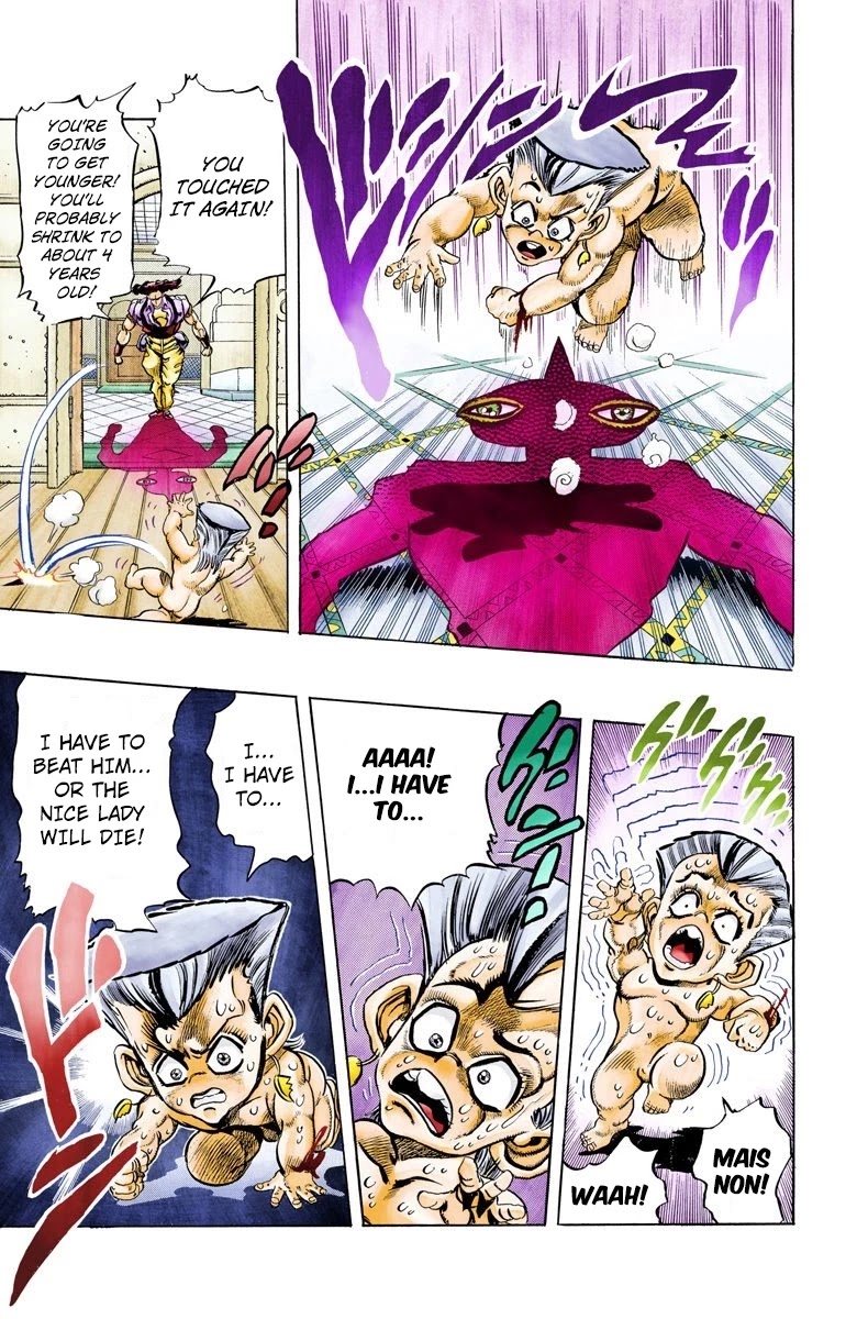 JoJo's Bizarre Adventure Part 3 - Stardust Crusaders (Official Colored) Chapter 94 page 18 - Chapter 94: 'Sethan' Alessi Part 3