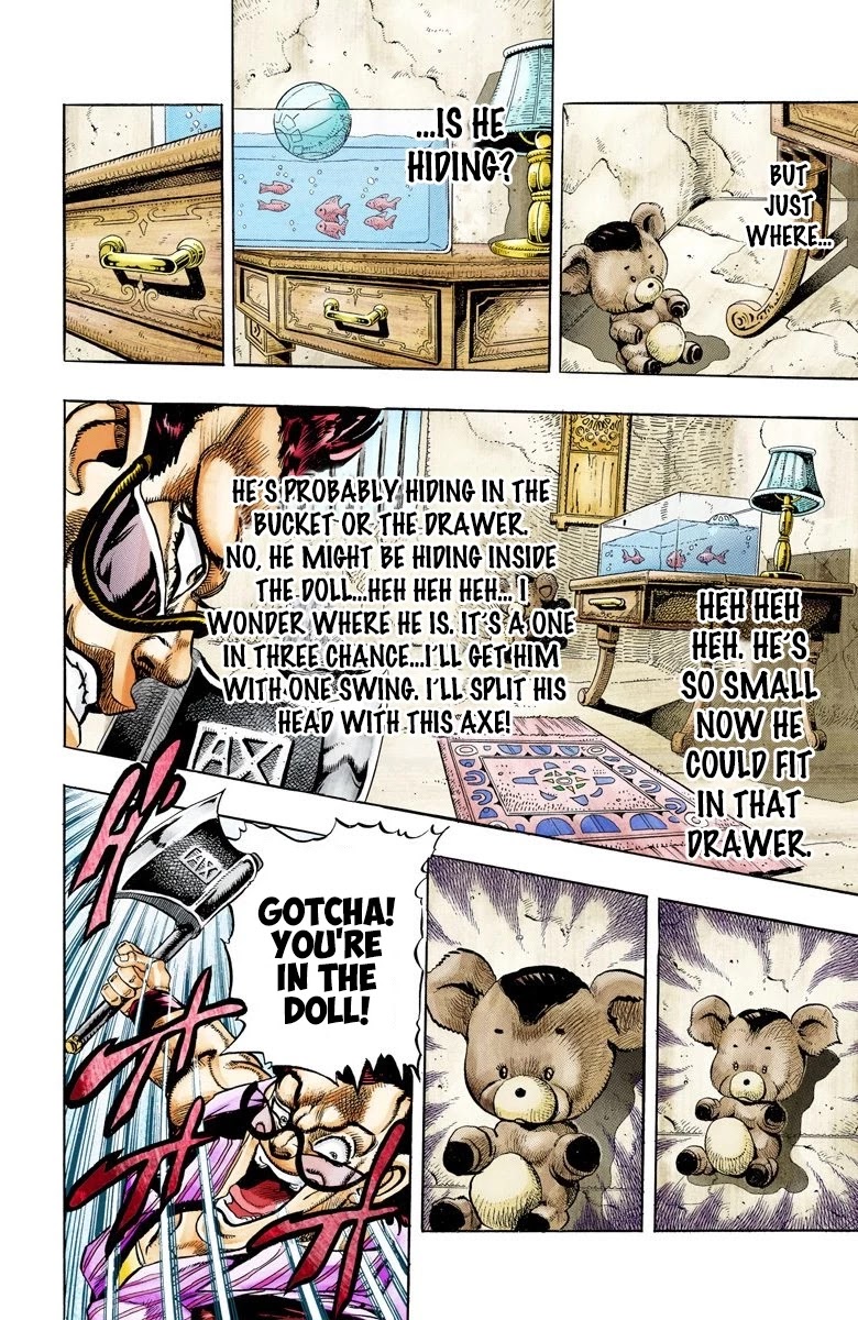 JoJo's Bizarre Adventure Part 3 - Stardust Crusaders (Official Colored) Chapter 95 page 12 - Chapter 95: 'Sethan' Alessi Part 4