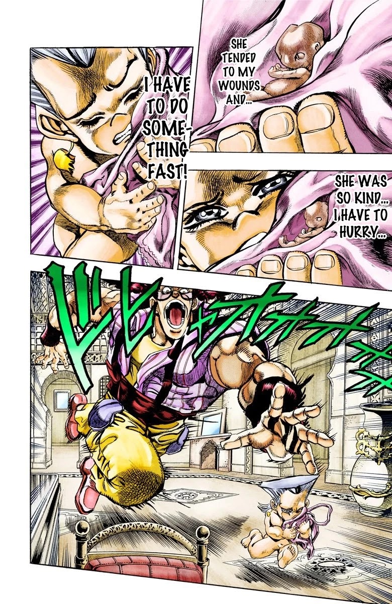 JoJo's Bizarre Adventure Part 3 - Stardust Crusaders (Official Colored) Chapter 95 page 2 - Chapter 95: 'Sethan' Alessi Part 4