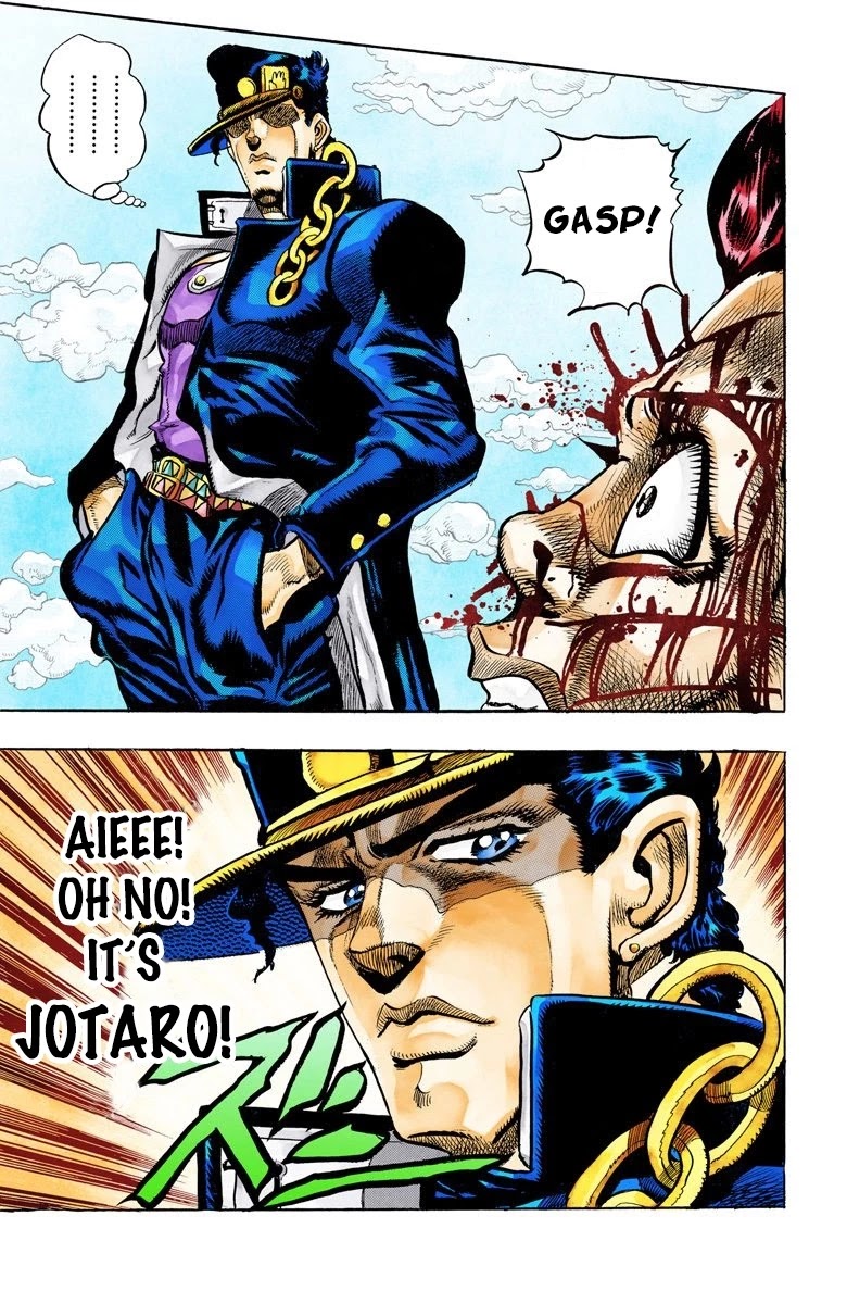 JoJo's Bizarre Adventure Part 3 - Stardust Crusaders (Official Colored) Chapter 95 page 21 - Chapter 95: 'Sethan' Alessi Part 4