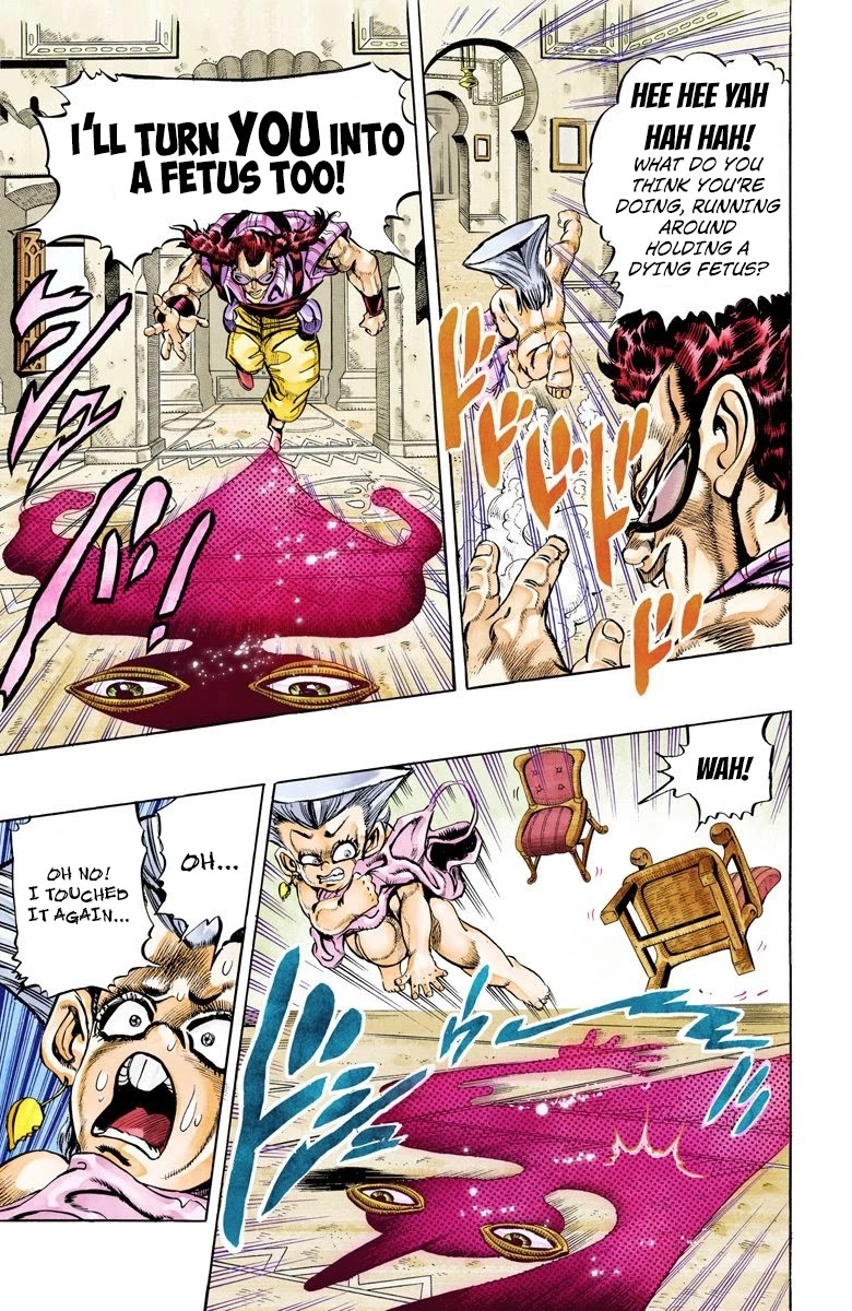 JoJo's Bizarre Adventure Part 3 - Stardust Crusaders (Official Colored) Chapter 95 page 3 - Chapter 95: 'Sethan' Alessi Part 4