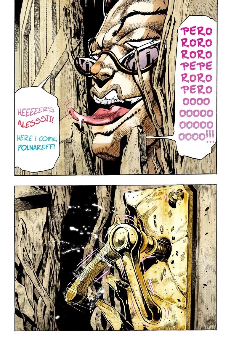 JoJo's Bizarre Adventure Part 3 - Stardust Crusaders (Official Colored) Chapter 95 page 9 - Chapter 95: 'Sethan' Alessi Part 4