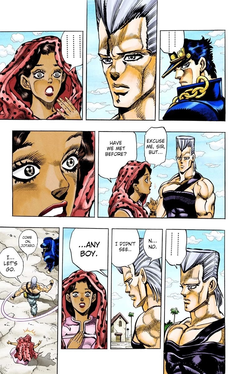 JoJo's Bizarre Adventure Part 3 - Stardust Crusaders (Official Colored) Chapter 96 page 17 - Chapter 96: 'Sethan' Alessi Part 5