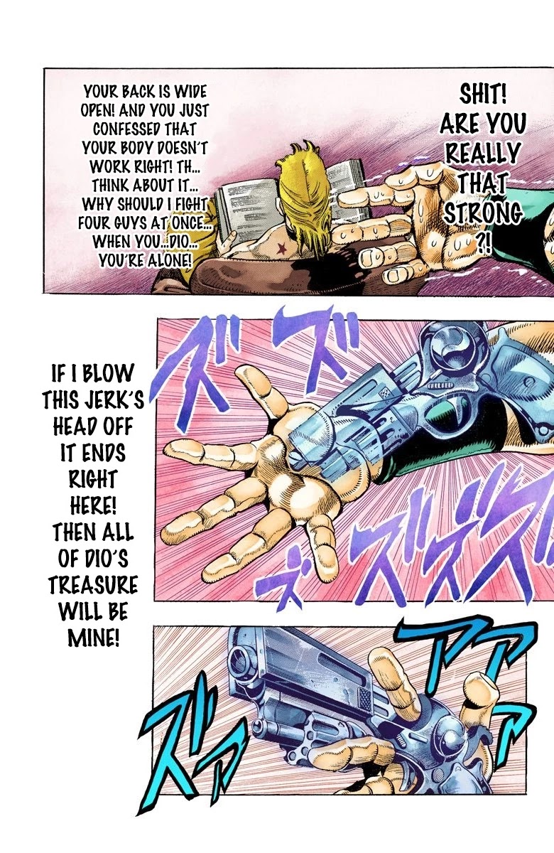 JoJo's Bizarre Adventure Part 3 - Stardust Crusaders (Official Colored) Chapter 97 page 12 - Chapter 97: Shooting Dio