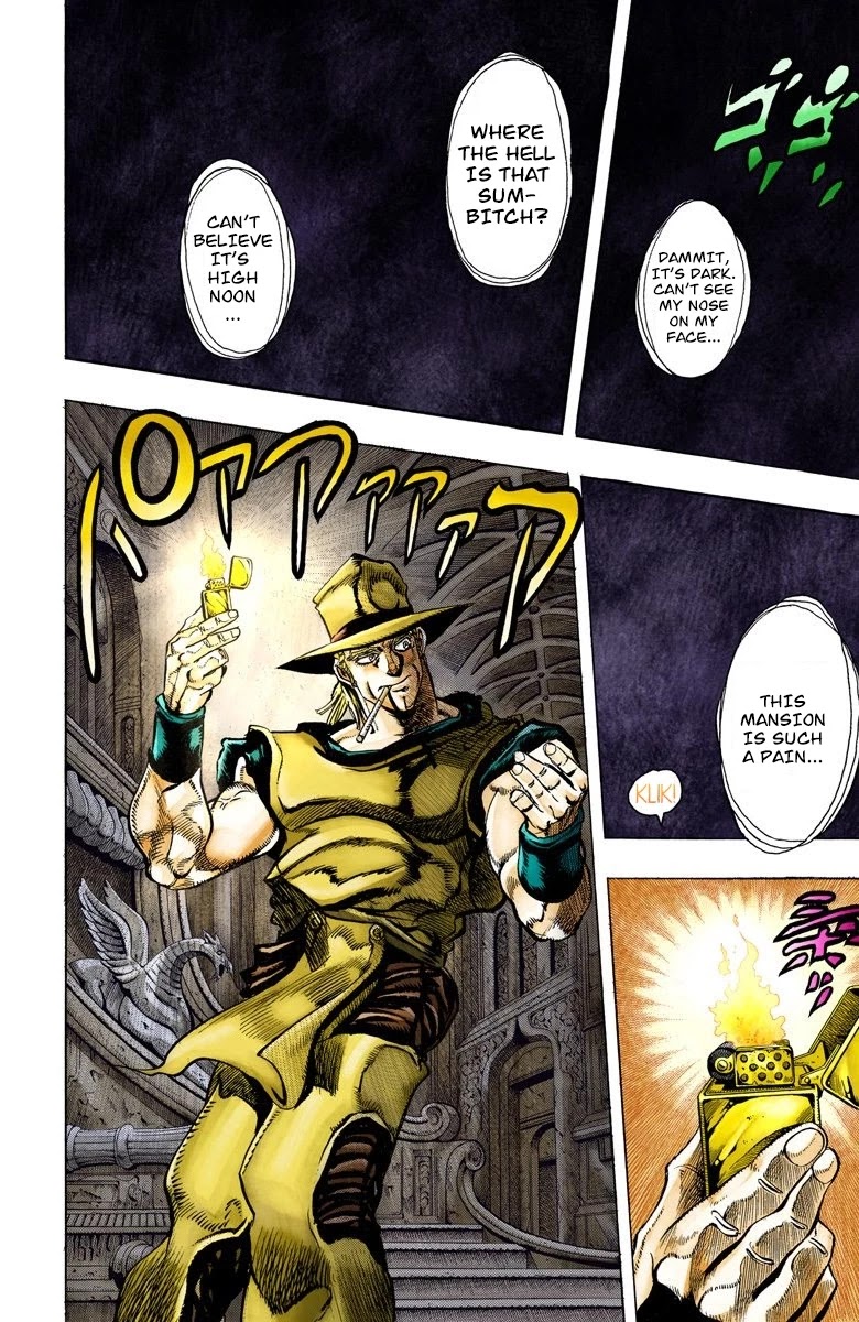 JoJo's Bizarre Adventure Part 3 - Stardust Crusaders (Official Colored) Chapter 97 page 2 - Chapter 97: Shooting Dio