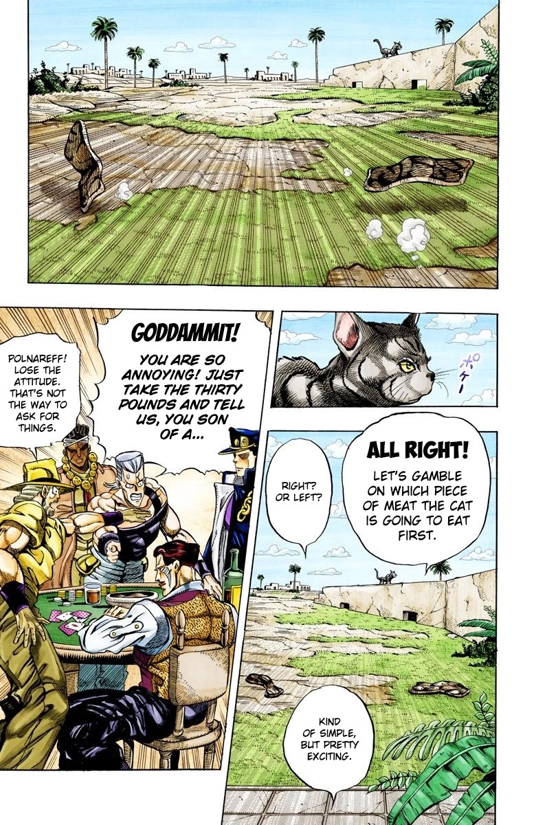 JoJo's Bizarre Adventure Part 3 - Stardust Crusaders (Official Colored) Chapter 98 page 14 - Chapter 98: D'arby the Gambler Part 1