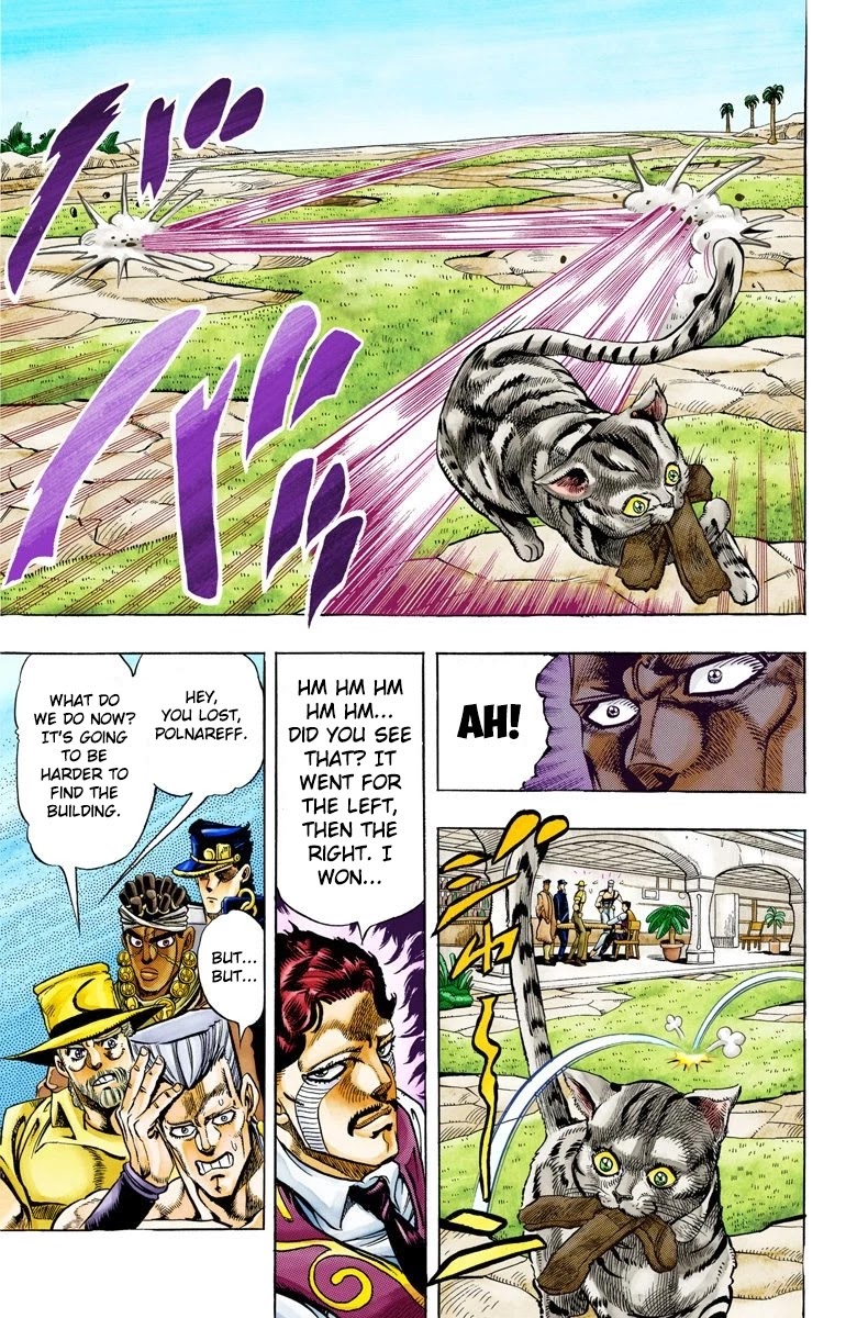 JoJo's Bizarre Adventure Part 3 - Stardust Crusaders (Official Colored) Chapter 98 page 18 - Chapter 98: D'arby the Gambler Part 1