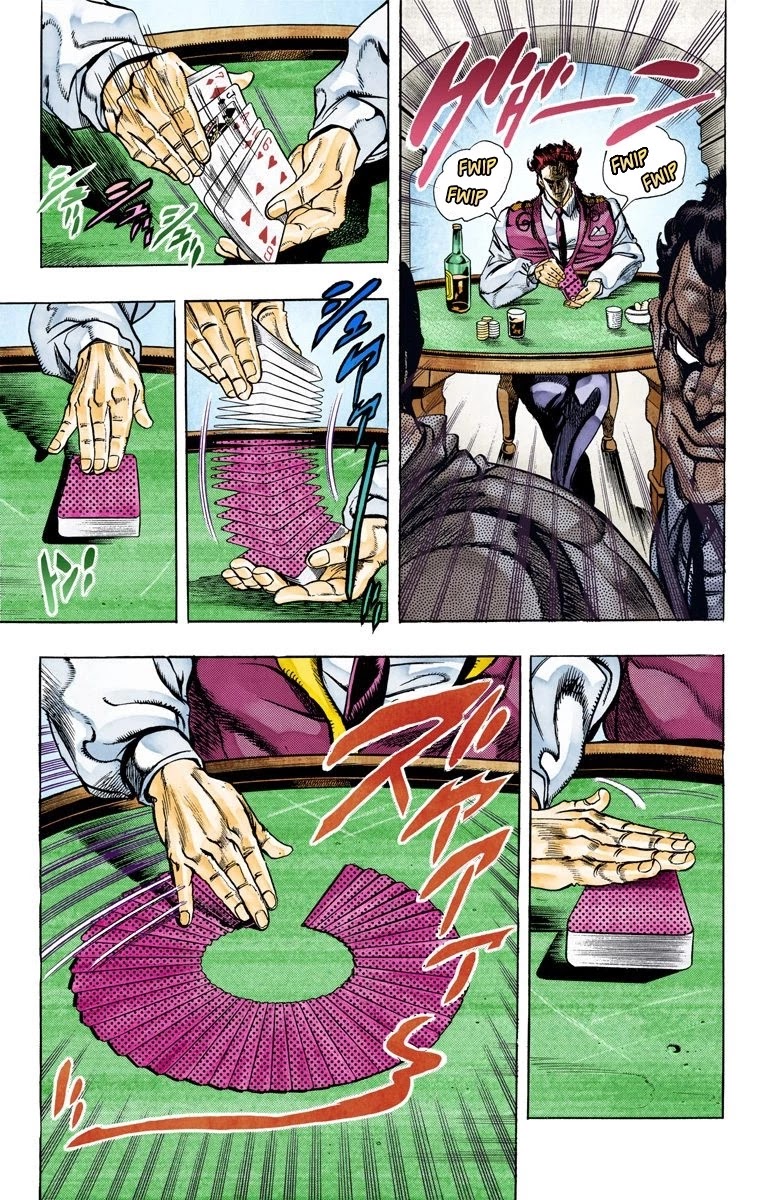JoJo's Bizarre Adventure Part 3 - Stardust Crusaders (Official Colored) Chapter 98 page 8 - Chapter 98: D'arby the Gambler Part 1