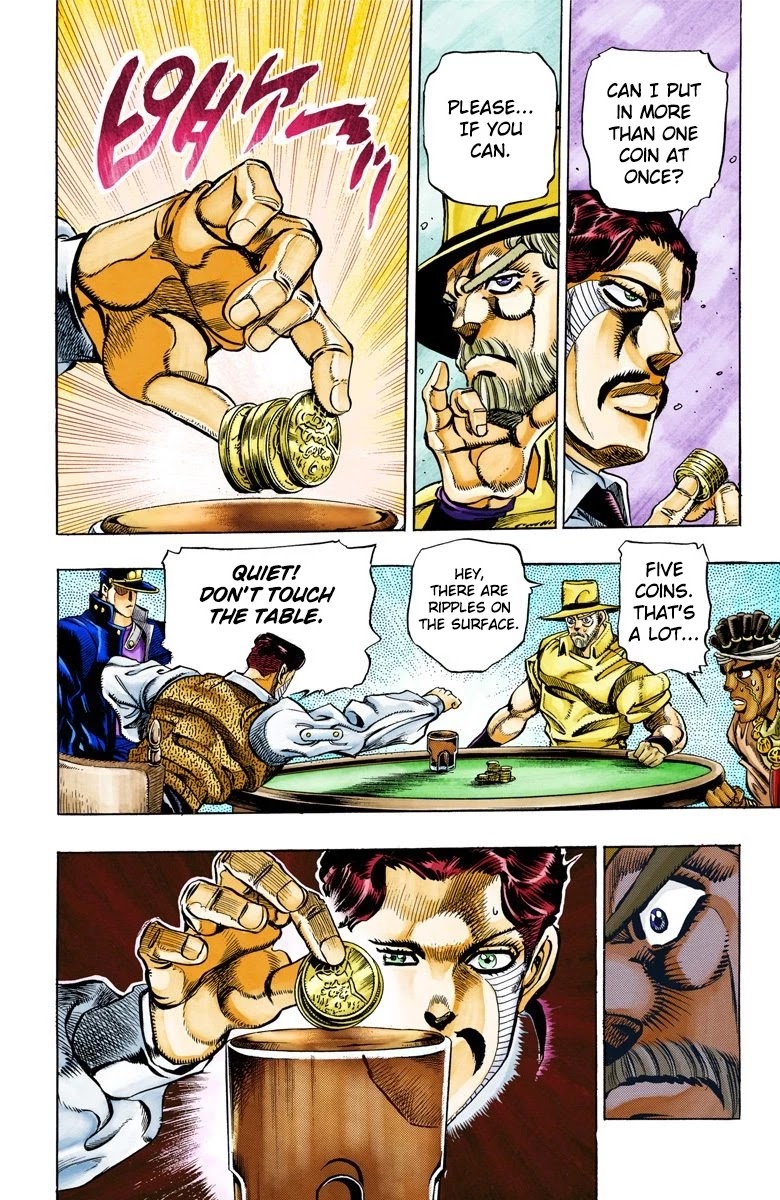 JoJo's Bizarre Adventure Part 3 - Stardust Crusaders (Official Colored) Chapter 99 page 15 - Chapter 99: D'arby the Gambler Part 2