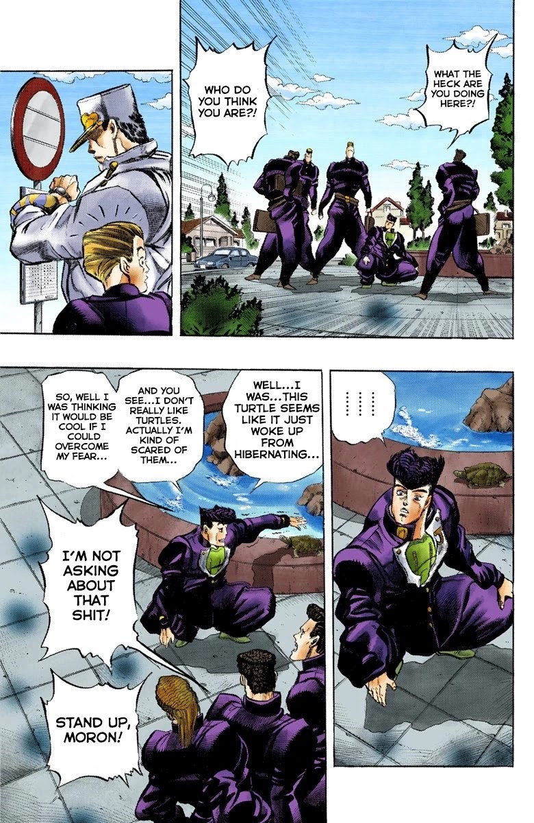 JoJo's Bizarre Adventure Part 4 - Diamond is Unbreakable (Official Colored) Chapter 1 page 10 - Chapter 1: Jotaro Kujo Meets Josuke Higashikata! - Part 1