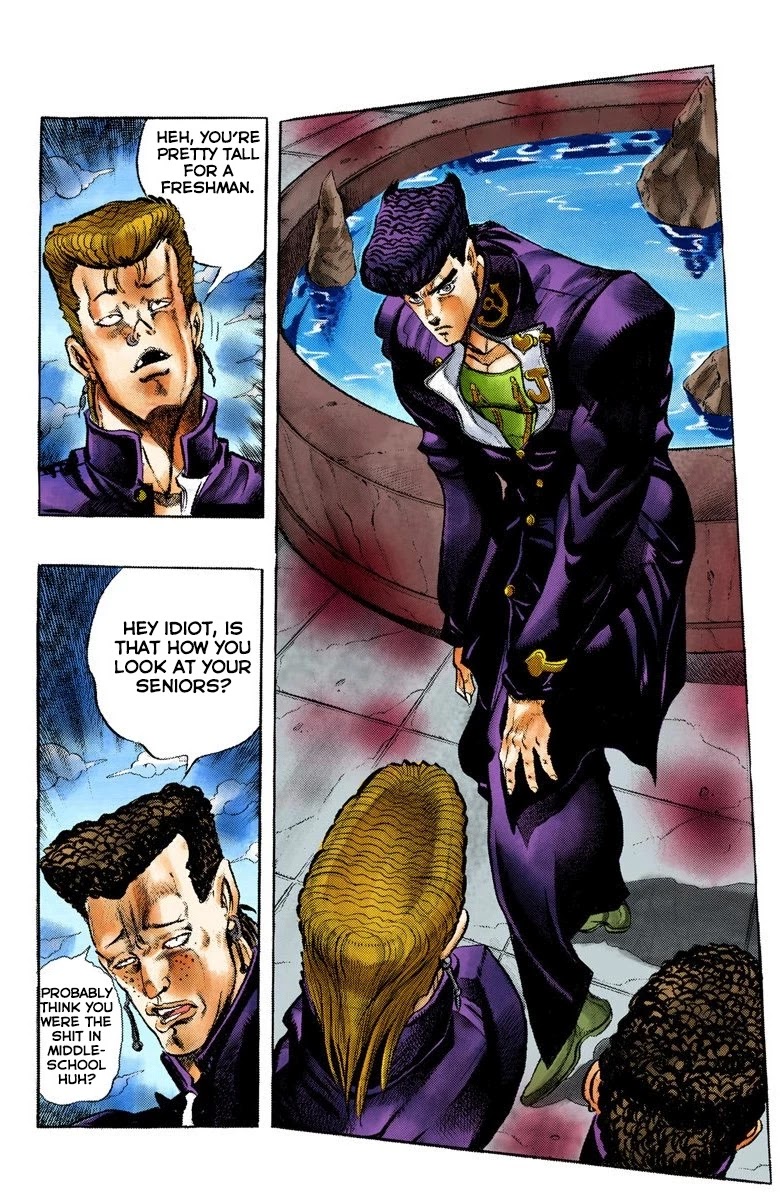 JoJo's Bizarre Adventure Part 4 - Diamond is Unbreakable (Official Colored) Chapter 1 page 11 - Chapter 1: Jotaro Kujo Meets Josuke Higashikata! - Part 1