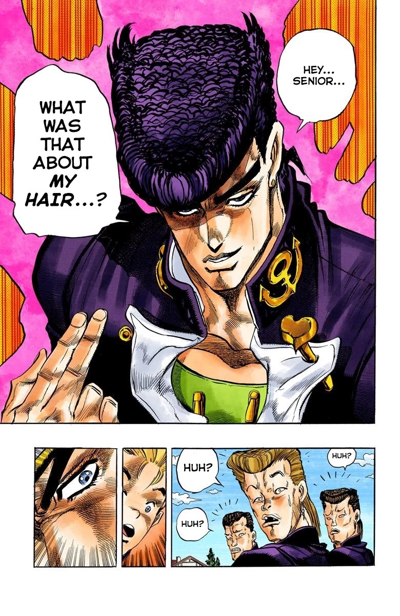 JoJo's Bizarre Adventure Part 4 - Diamond is Unbreakable (Official Colored) Chapter 1 page 16 - Chapter 1: Jotaro Kujo Meets Josuke Higashikata! - Part 1