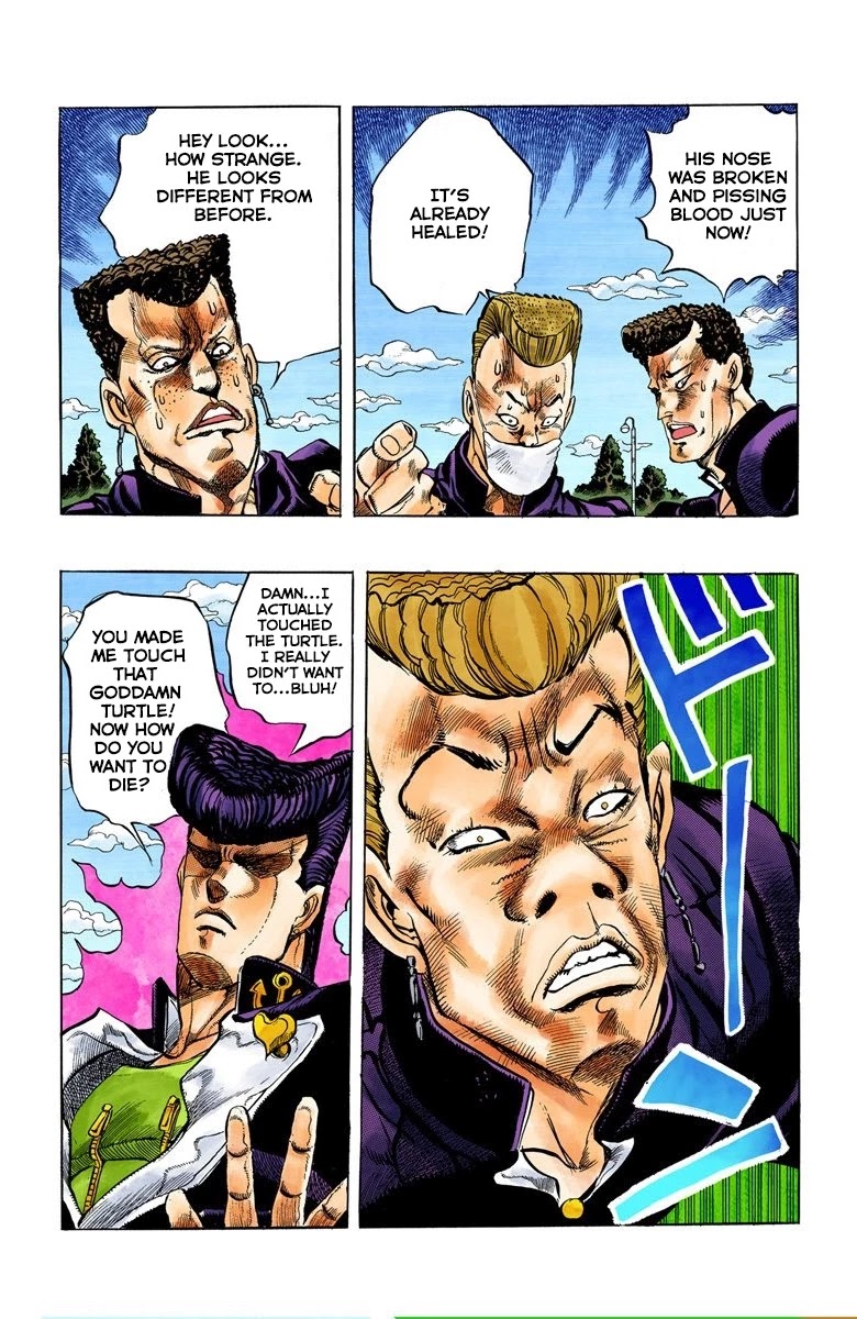 JoJo's Bizarre Adventure Part 4 - Diamond is Unbreakable (Official Colored) Chapter 1 page 23 - Chapter 1: Jotaro Kujo Meets Josuke Higashikata! - Part 1