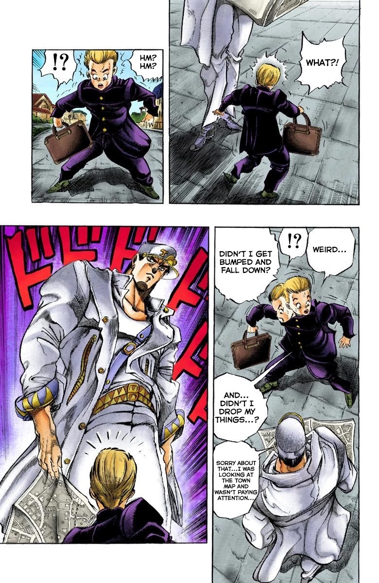 JoJo's Bizarre Adventure Part 4 - Diamond is Unbreakable (Official Colored) Chapter 1 page 6 - Chapter 1: Jotaro Kujo Meets Josuke Higashikata! - Part 1