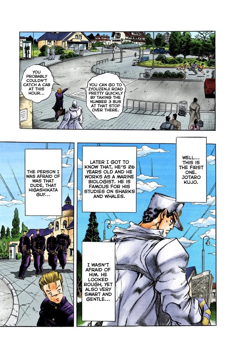 JoJo's Bizarre Adventure Part 4 - Diamond is Unbreakable (Official Colored) Chapter 1 page 8 - Chapter 1: Jotaro Kujo Meets Josuke Higashikata! - Part 1