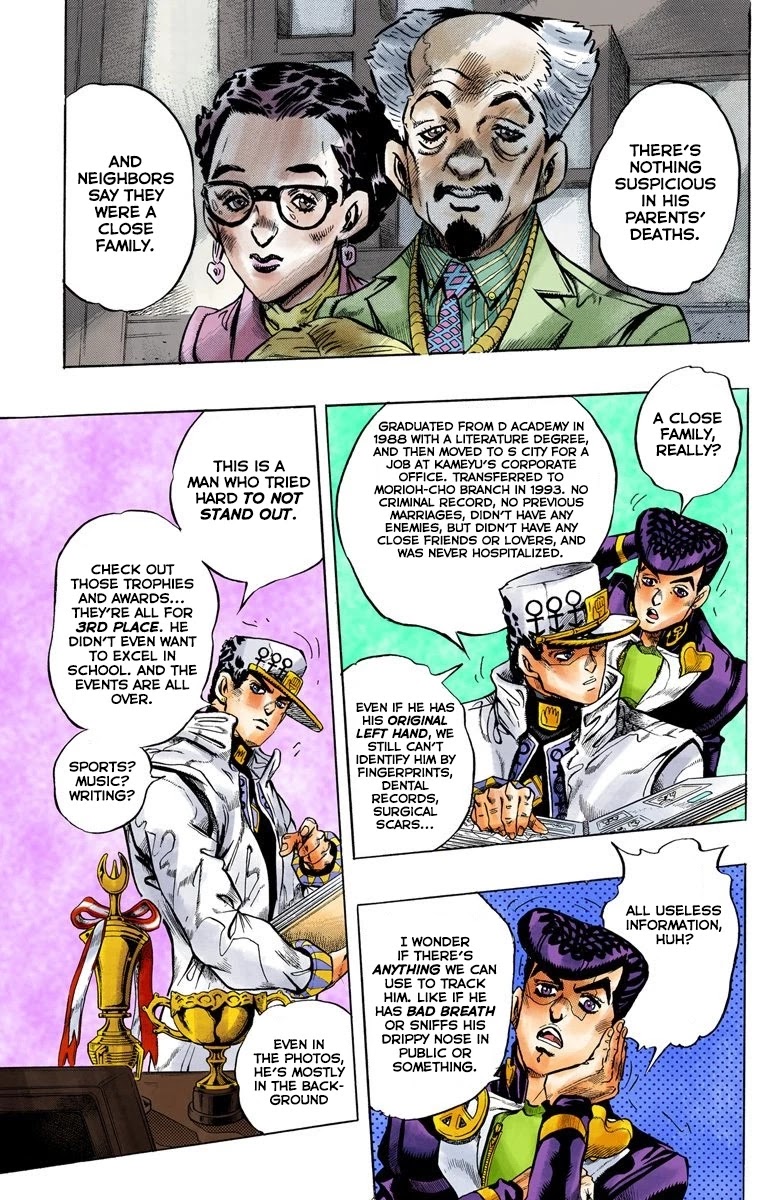 JoJo's Bizarre Adventure Part 4 - Diamond is Unbreakable (Official Colored) Chapter 100 page 10 - Chapter 100: Atom Heart Father - Part 1