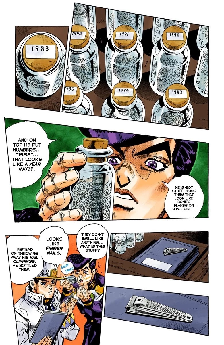 JoJo's Bizarre Adventure Part 4 - Diamond is Unbreakable (Official Colored) Chapter 100 page 12 - Chapter 100: Atom Heart Father - Part 1