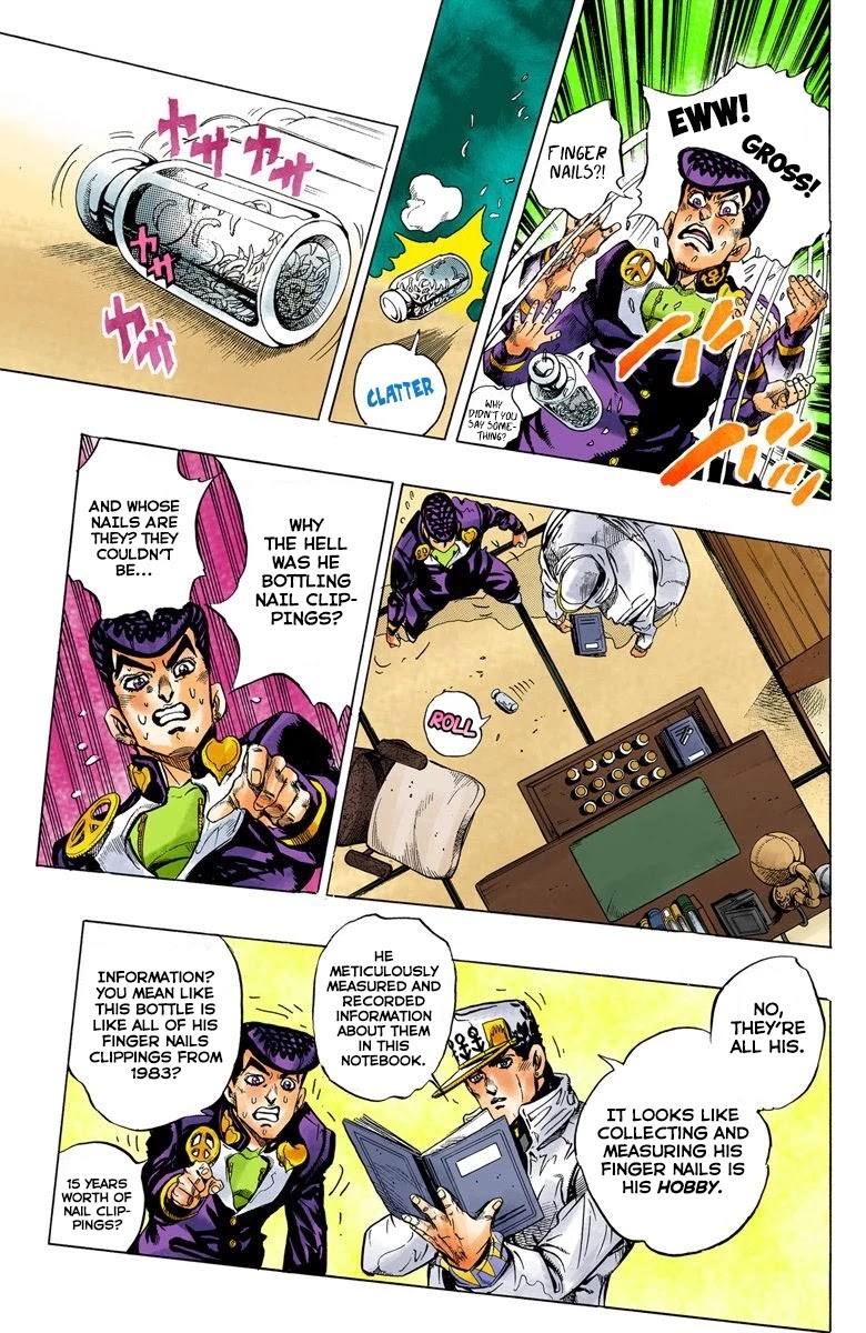 JoJo's Bizarre Adventure Part 4 - Diamond is Unbreakable (Official Colored) Chapter 100 page 14 - Chapter 100: Atom Heart Father - Part 1