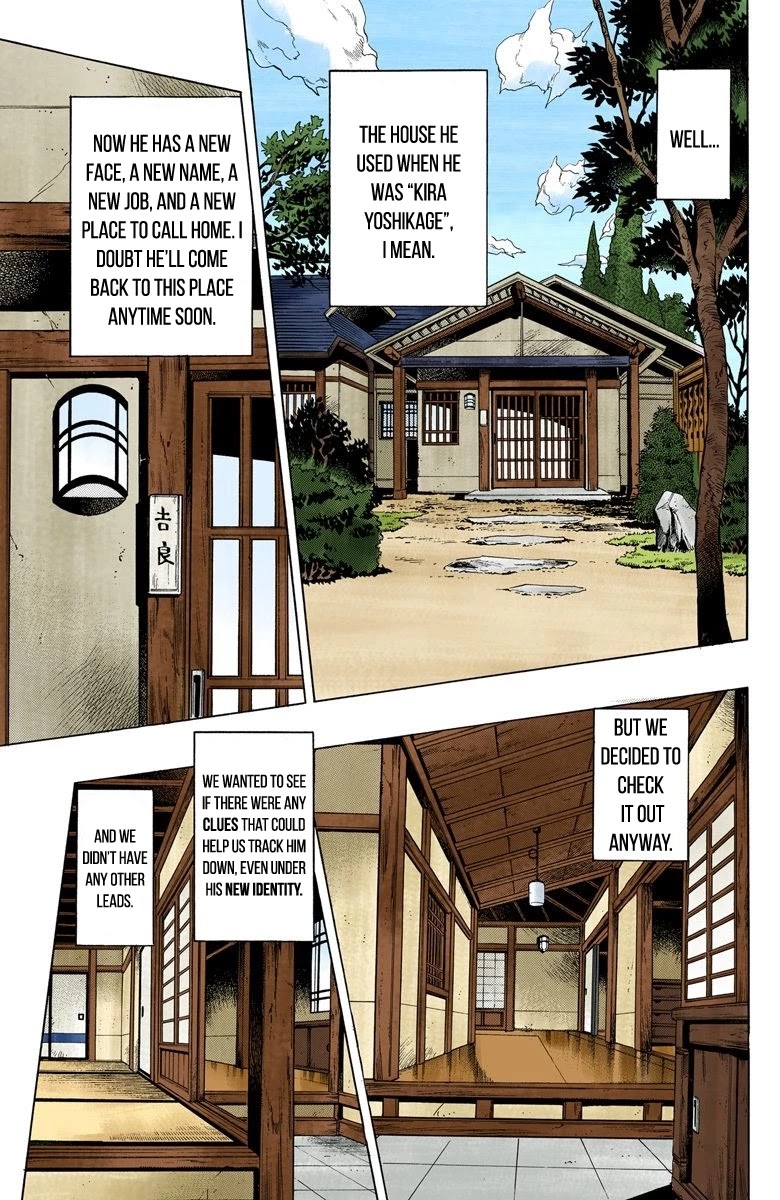 JoJo's Bizarre Adventure Part 4 - Diamond is Unbreakable (Official Colored) Chapter 100 page 4 - Chapter 100: Atom Heart Father - Part 1