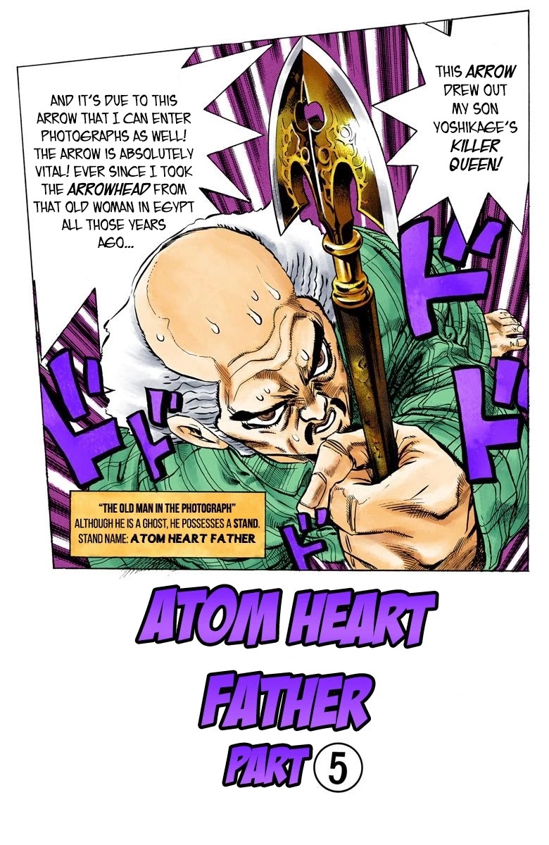 JoJo's Bizarre Adventure Part 4 - Diamond is Unbreakable (Official Colored) Chapter 104 page 2 - Chapter 104: Atom Heart Father Part 5
