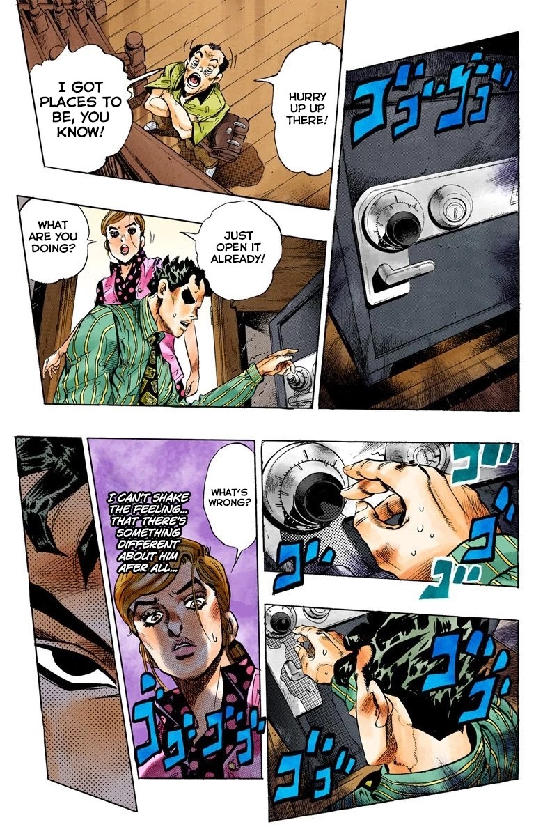 JoJo's Bizarre Adventure Part 4 - Diamond is Unbreakable (Official Colored) Chapter 105 page 15 - Chapter 105: Yoshikage Kira's New Life Part 1