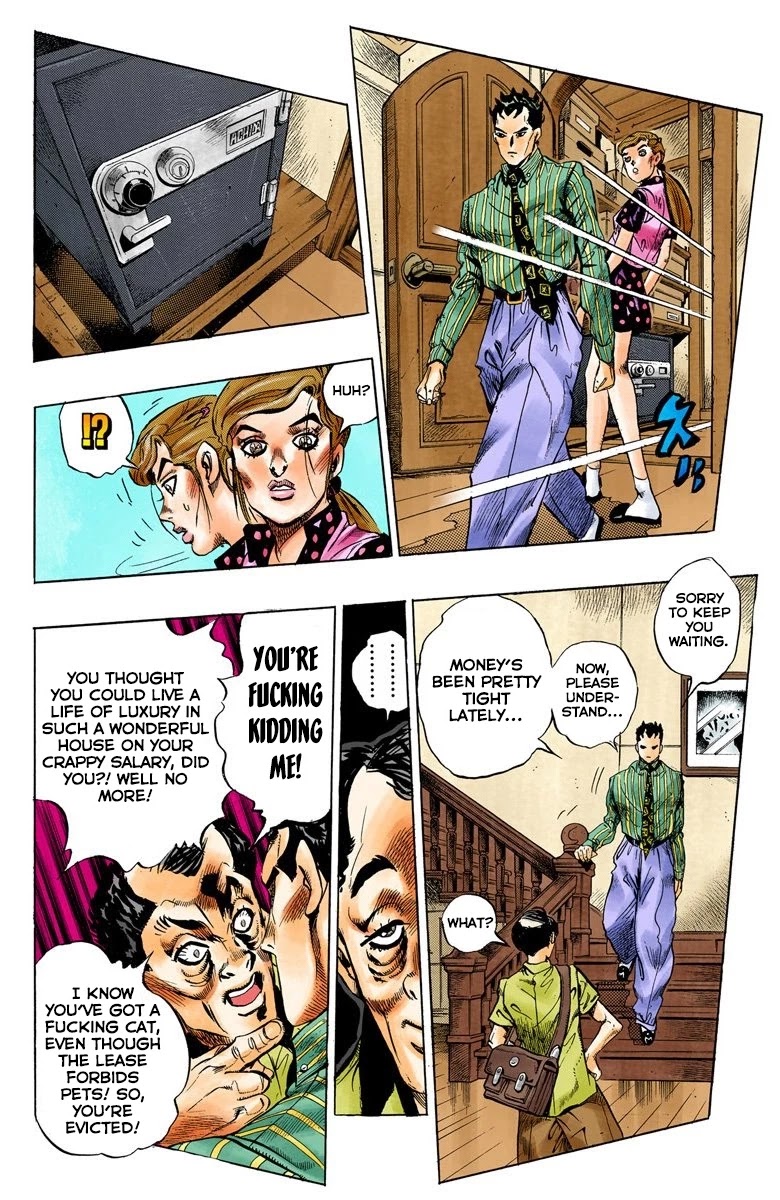 JoJo's Bizarre Adventure Part 4 - Diamond is Unbreakable (Official Colored) Chapter 105 page 16 - Chapter 105: Yoshikage Kira's New Life Part 1