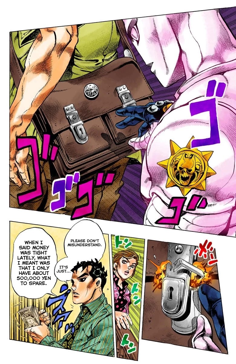 JoJo's Bizarre Adventure Part 4 - Diamond is Unbreakable (Official Colored) Chapter 105 page 18 - Chapter 105: Yoshikage Kira's New Life Part 1