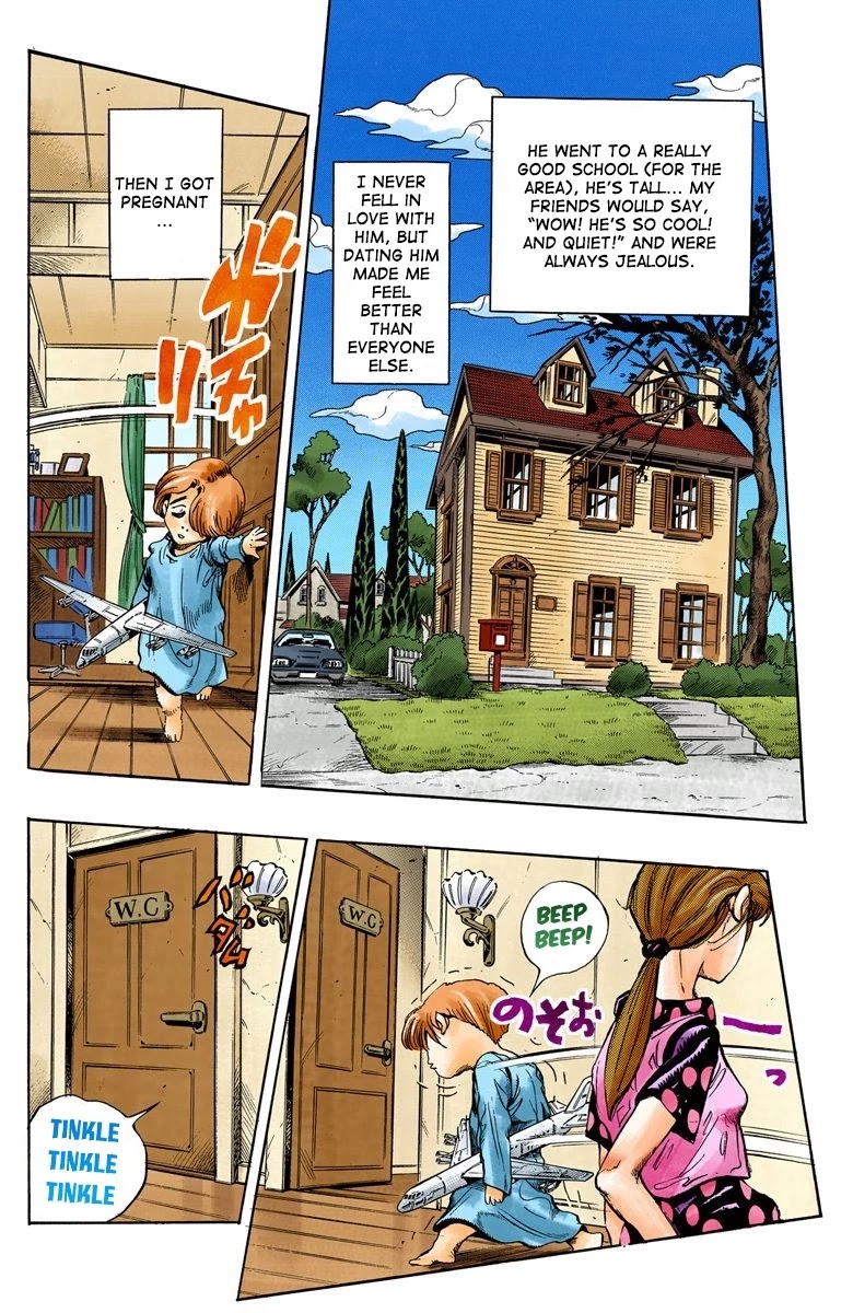 JoJo's Bizarre Adventure Part 4 - Diamond is Unbreakable (Official Colored) Chapter 105 page 4 - Chapter 105: Yoshikage Kira's New Life Part 1