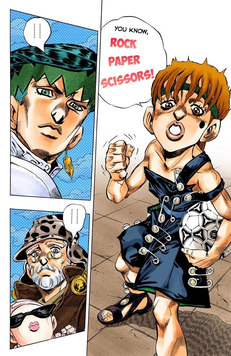 JoJo's Bizarre Adventure Part 4 - Diamond is Unbreakable (Official Colored) Chapter 106 page 13 - Chapter 106: RPS Kid is Coming! Part 1