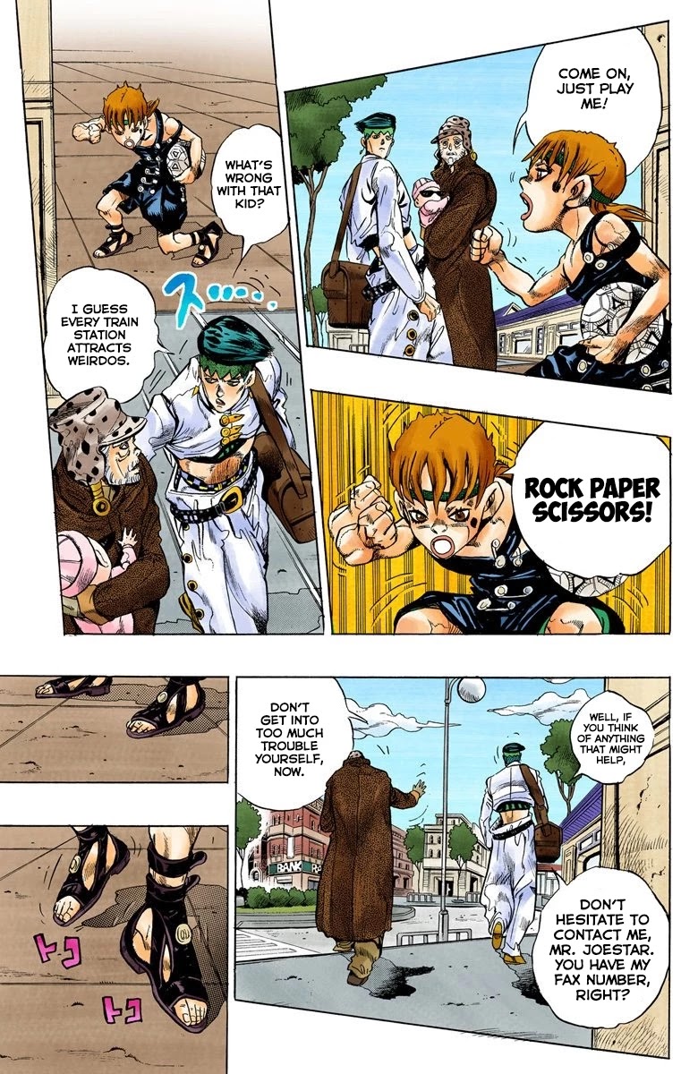 JoJo's Bizarre Adventure Part 4 - Diamond is Unbreakable (Official Colored) Chapter 106 page 14 - Chapter 106: RPS Kid is Coming! Part 1