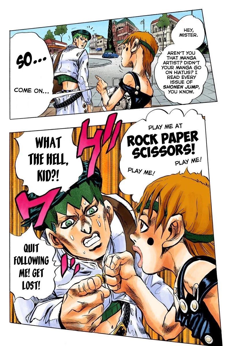 JoJo's Bizarre Adventure Part 4 - Diamond is Unbreakable (Official Colored) Chapter 106 page 15 - Chapter 106: RPS Kid is Coming! Part 1