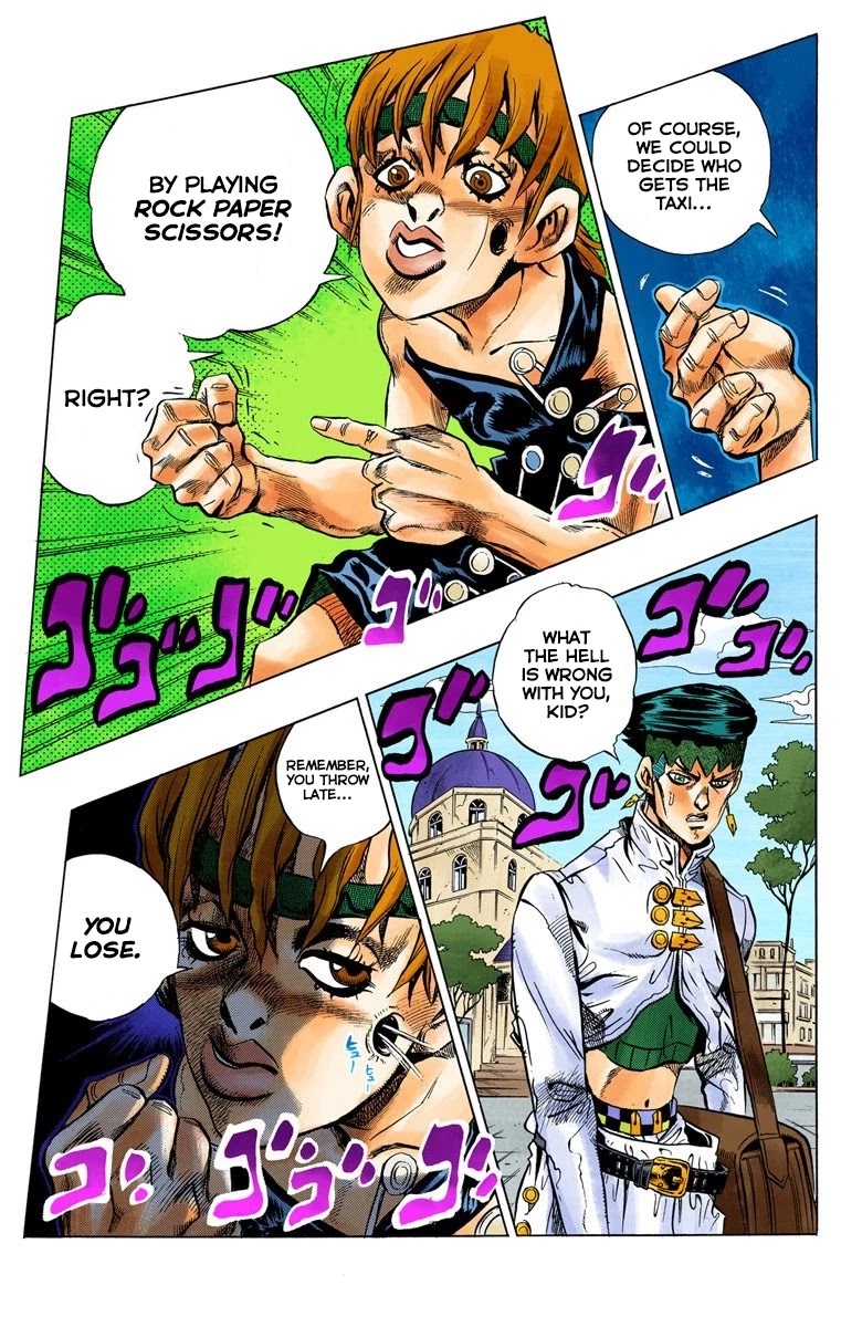 JoJo's Bizarre Adventure Part 4 - Diamond is Unbreakable (Official Colored) Chapter 106 page 20 - Chapter 106: RPS Kid is Coming! Part 1