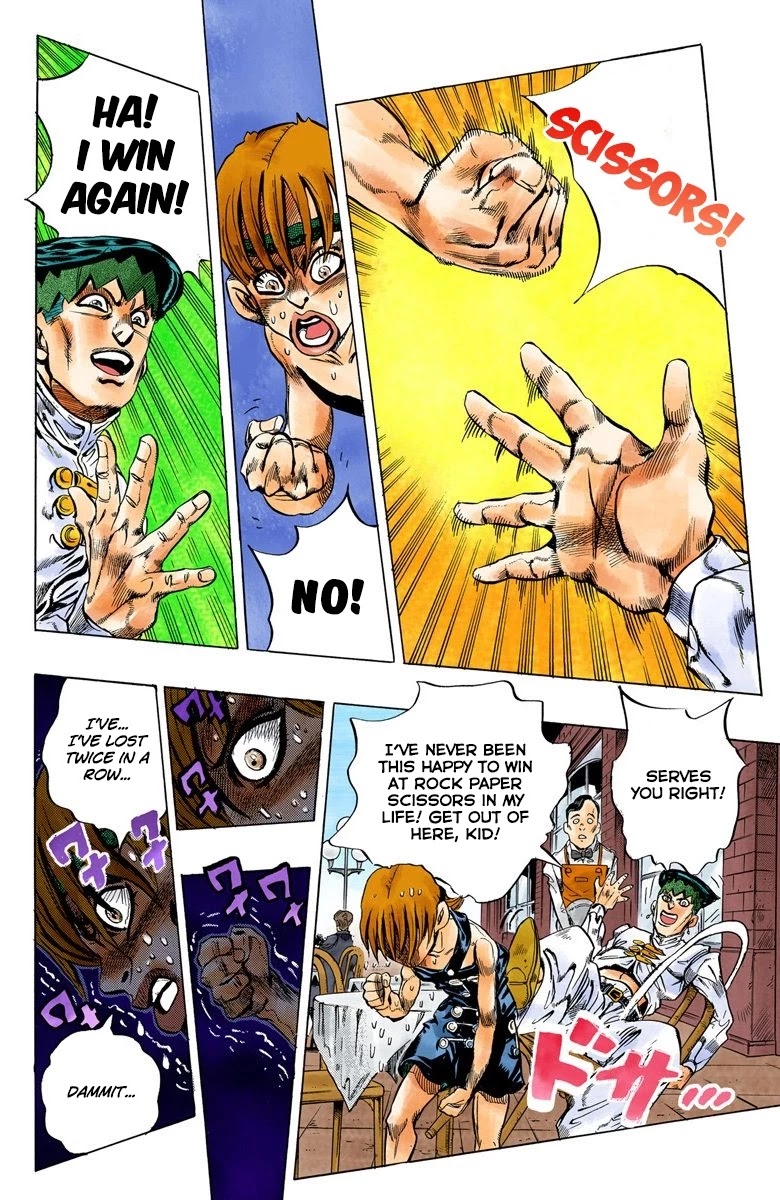 JoJo's Bizarre Adventure Part 4 - Diamond is Unbreakable (Official Colored) Chapter 107 page 15 - Chapter 107: RPS Kid is Coming! Part 2