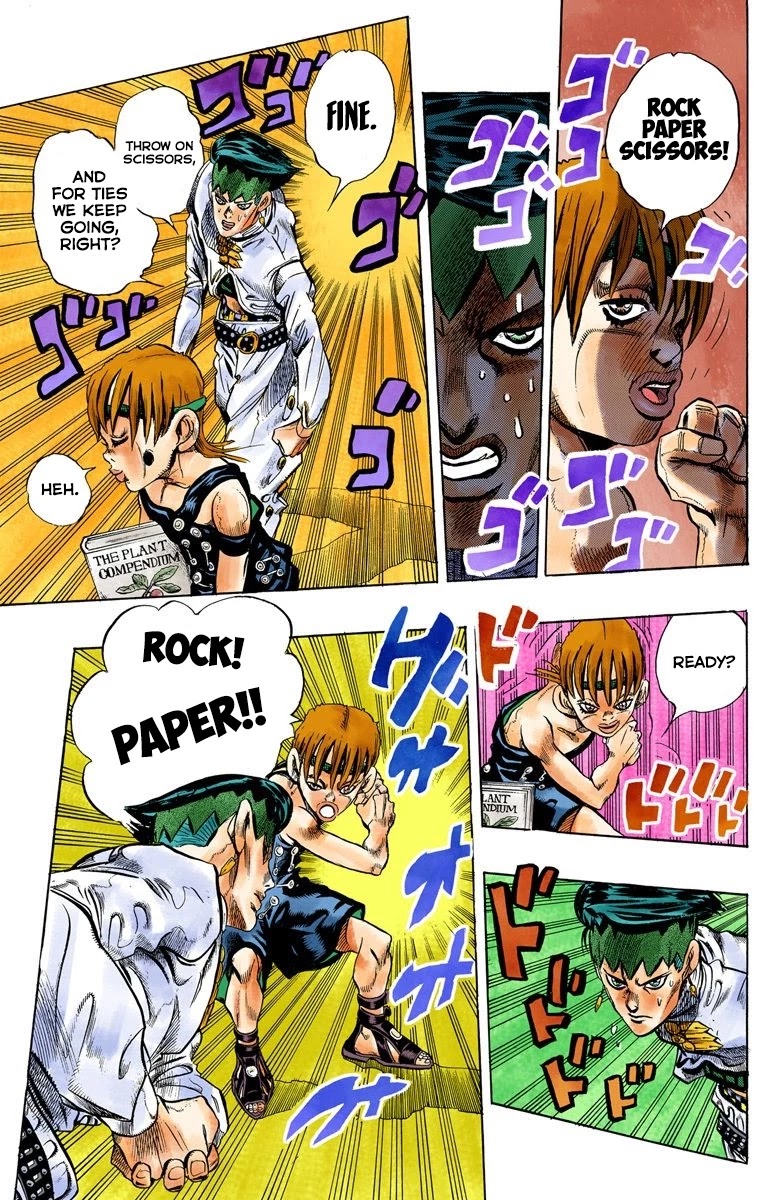 JoJo's Bizarre Adventure Part 4 - Diamond is Unbreakable (Official Colored) Chapter 107 page 18 - Chapter 107: RPS Kid is Coming! Part 2