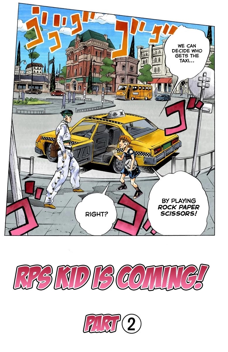JoJo's Bizarre Adventure Part 4 - Diamond is Unbreakable (Official Colored) Chapter 107 page 2 - Chapter 107: RPS Kid is Coming! Part 2