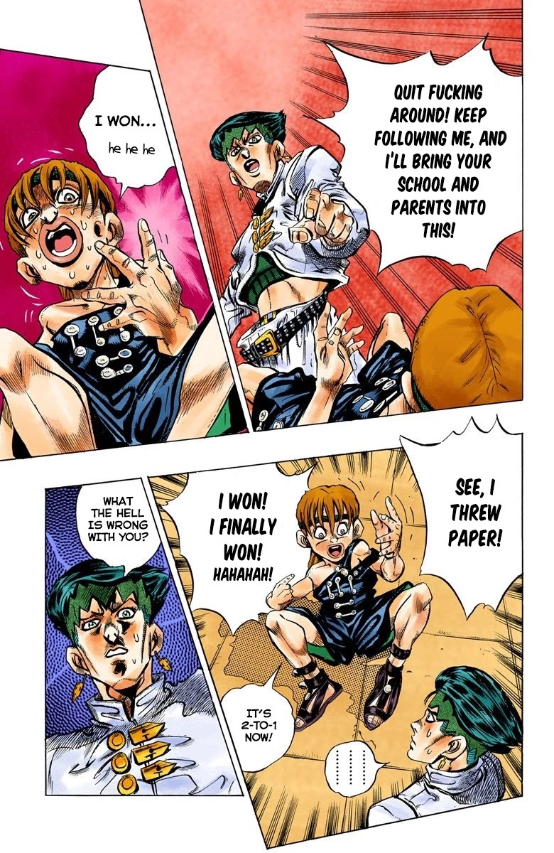 JoJo's Bizarre Adventure Part 4 - Diamond is Unbreakable (Official Colored) Chapter 107 page 20 - Chapter 107: RPS Kid is Coming! Part 2