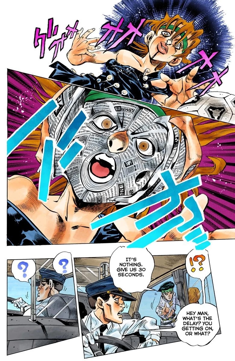 JoJo's Bizarre Adventure Part 4 - Diamond is Unbreakable (Official Colored) Chapter 107 page 5 - Chapter 107: RPS Kid is Coming! Part 2