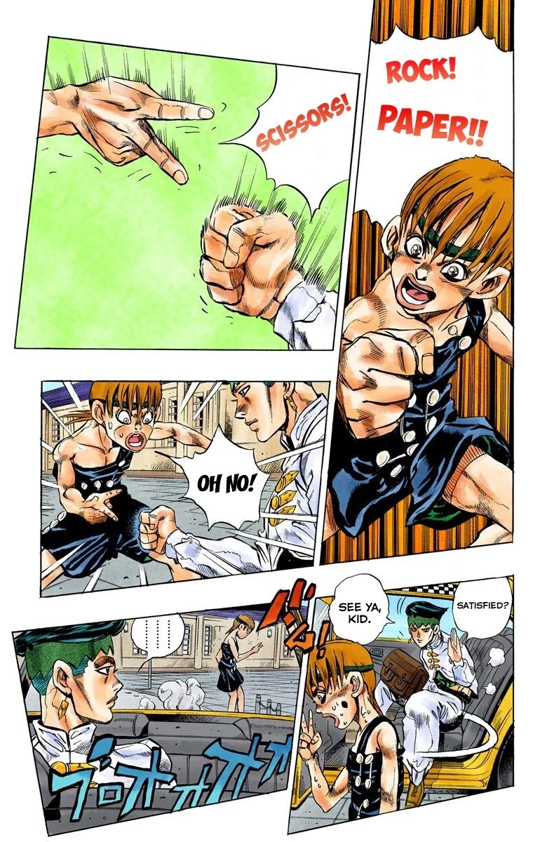 JoJo's Bizarre Adventure Part 4 - Diamond is Unbreakable (Official Colored) Chapter 107 page 8 - Chapter 107: RPS Kid is Coming! Part 2