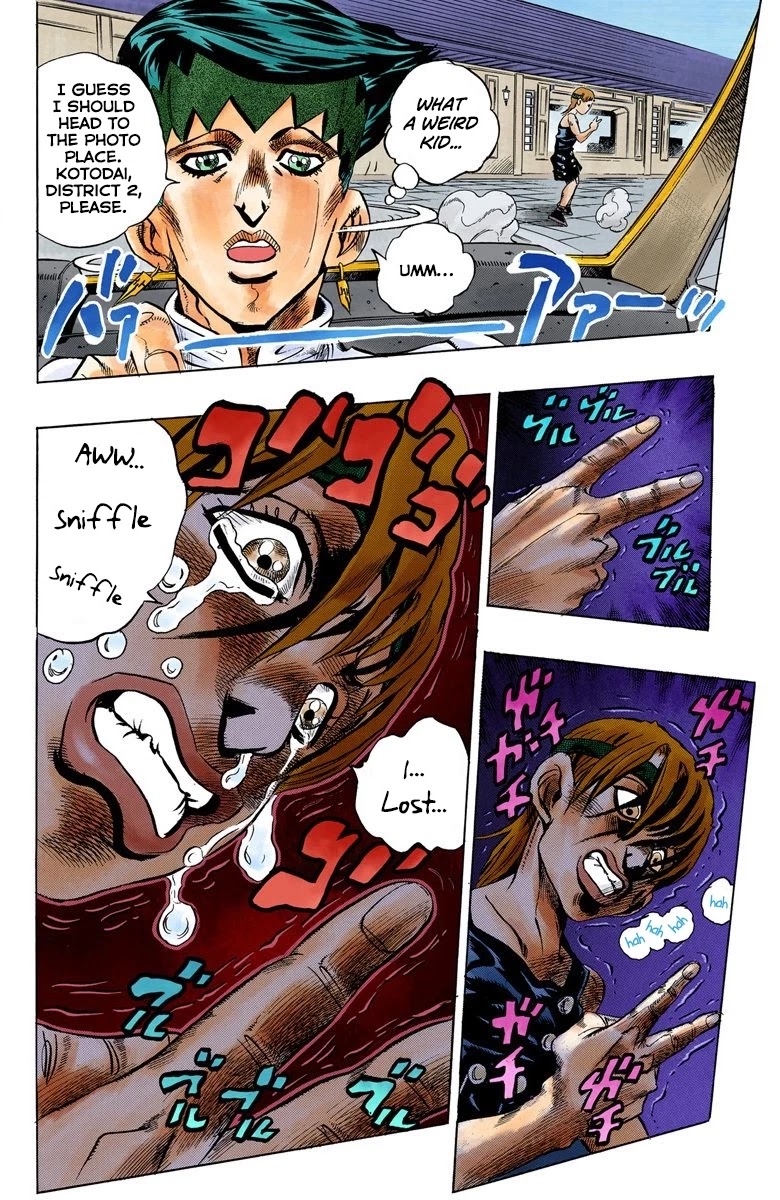 JoJo's Bizarre Adventure Part 4 - Diamond is Unbreakable (Official Colored) Chapter 107 page 9 - Chapter 107: RPS Kid is Coming! Part 2