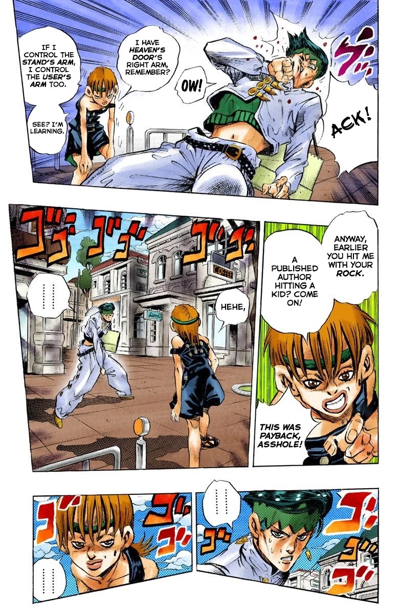 JoJo's Bizarre Adventure Part 4 - Diamond is Unbreakable (Official Colored) Chapter 108 page 14 - Chapter 108: RPS Kid is Coming! Part 3