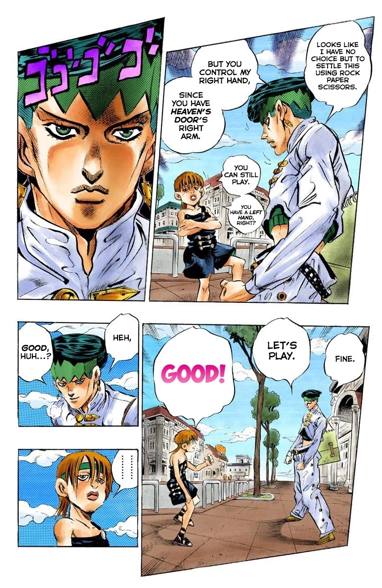 JoJo's Bizarre Adventure Part 4 - Diamond is Unbreakable (Official Colored) Chapter 108 page 15 - Chapter 108: RPS Kid is Coming! Part 3