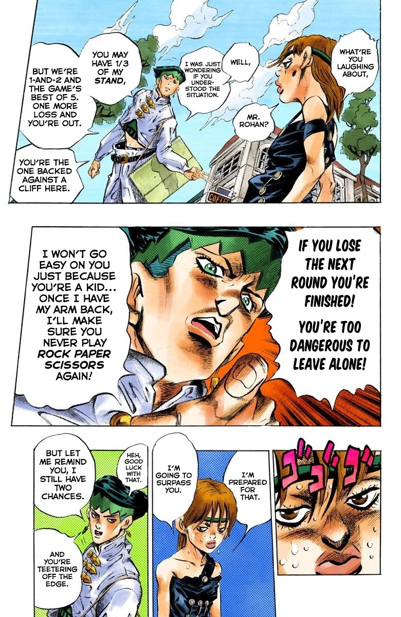 JoJo's Bizarre Adventure Part 4 - Diamond is Unbreakable (Official Colored) Chapter 108 page 16 - Chapter 108: RPS Kid is Coming! Part 3