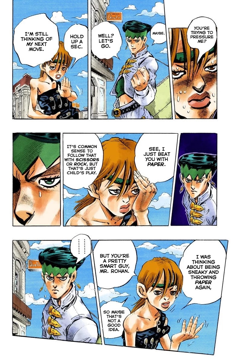 JoJo's Bizarre Adventure Part 4 - Diamond is Unbreakable (Official Colored) Chapter 108 page 17 - Chapter 108: RPS Kid is Coming! Part 3