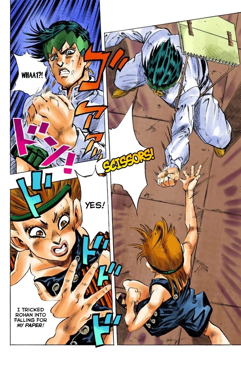 JoJo's Bizarre Adventure Part 4 - Diamond is Unbreakable (Official Colored) Chapter 108 page 19 - Chapter 108: RPS Kid is Coming! Part 3
