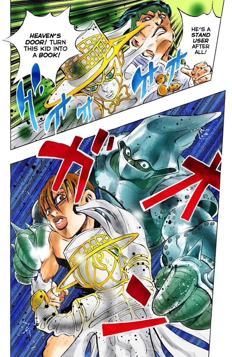 JoJo's Bizarre Adventure Part 4 - Diamond is Unbreakable (Official Colored) Chapter 108 page 3 - Chapter 108: RPS Kid is Coming! Part 3