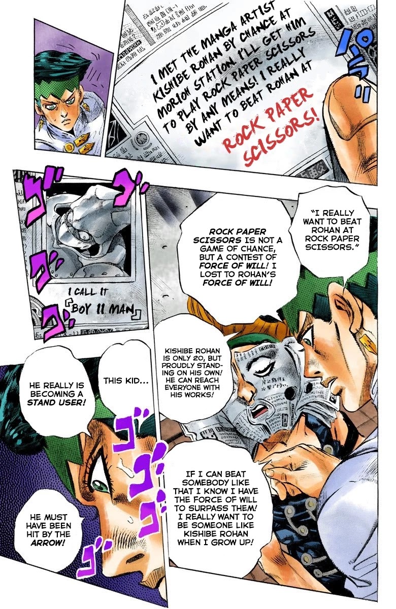 JoJo's Bizarre Adventure Part 4 - Diamond is Unbreakable (Official Colored) Chapter 108 page 8 - Chapter 108: RPS Kid is Coming! Part 3